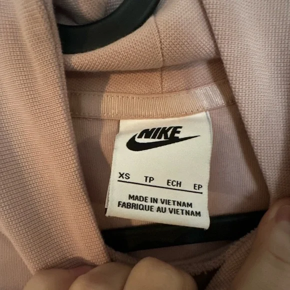 Nike Women's light pink mock turtleneck sweatshirt - Picture 3 of 3